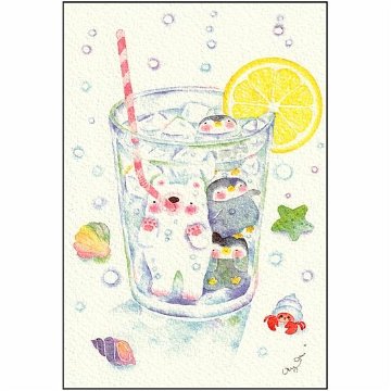 こばやしあや ポストカード（サイダーの海）の画像