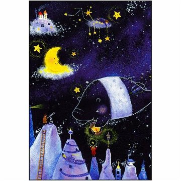 吉田麻乃 ポストカード（バクと夜空の道標）の画像