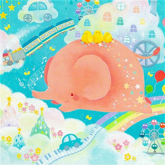 吉田麻乃 ポストカード（ピンクのゾウが夢みる遊園地）の画像