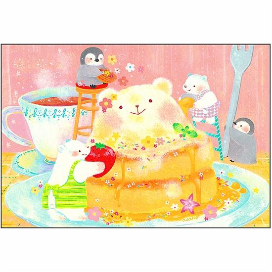 吉田麻乃 ポストカード（シロクマカフェのパンケーキ）の画像