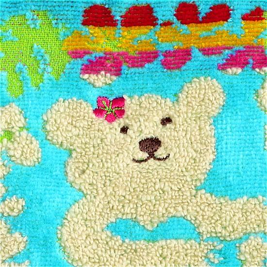 レインボーベア　丸底ミニバッグ（フラダンス）ブルーの画像