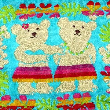 レインボーベア　丸底ミニバッグ（フラダンス）ブルーの画像