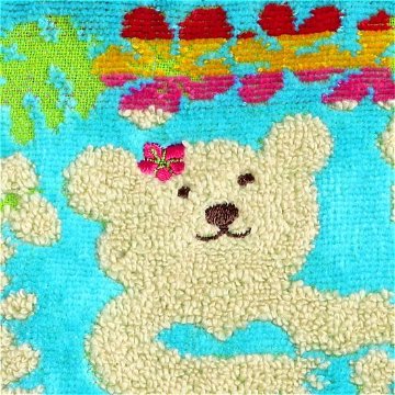 レインボーベア　丸底ミニバッグ（フラダンス）ブルーの画像