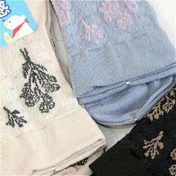 超冷感 メッシュ編み 靴下の画像