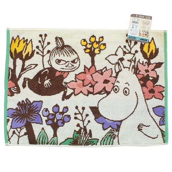 ムーミン　タオルバスマット（花々の中で）の画像