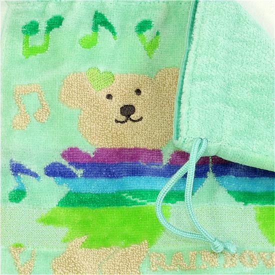 レインボーベア　巾着（エンジェル）ミントグリーンの画像