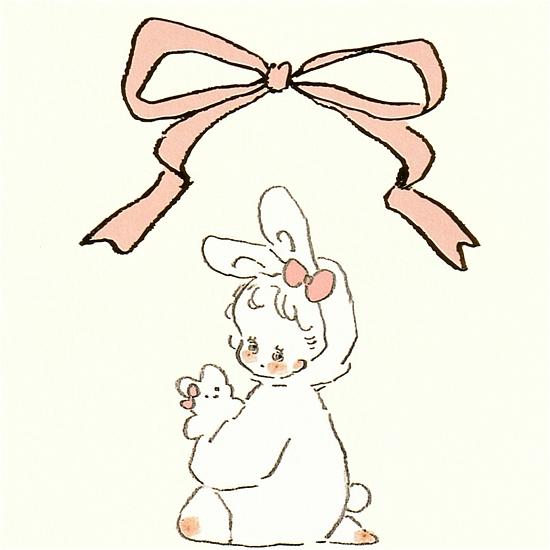 Caho ポストカード（うさぎ）の画像