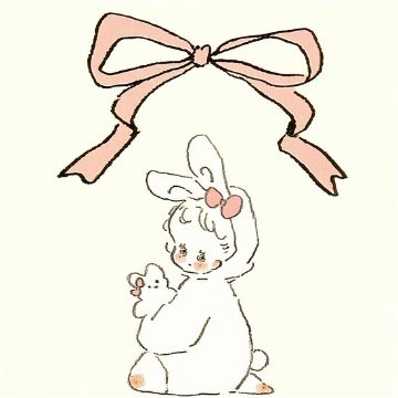 Caho ポストカード（うさぎ）の画像