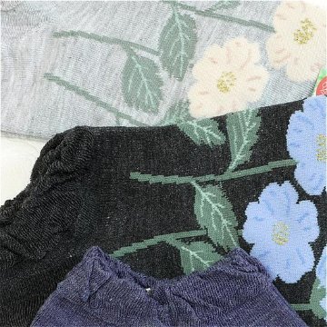 STREAM　スニーカー丈ハーバルソックス（大きなお花）の画像