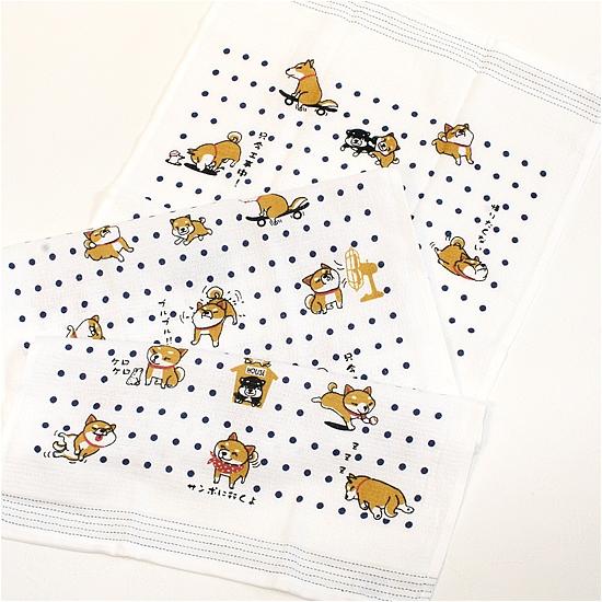 うすい　かるい　ながい　タオルてぬぐい（うちのワンコ）の画像