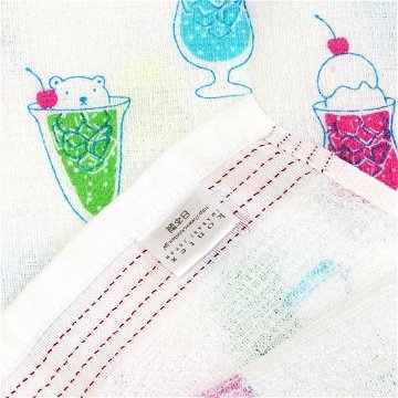 うすい　かるい　ながい　タオルてぬぐい（白くまパーラー）の画像