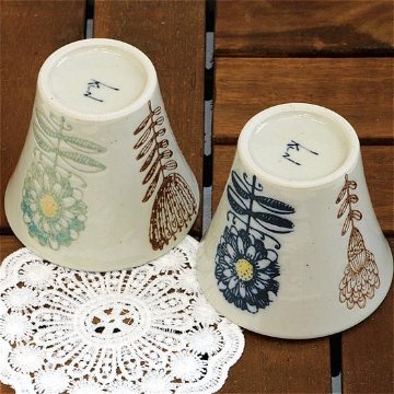 波佐見焼　勲山窯　コップ（マーガレット）の画像