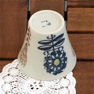 波佐見焼　勲山窯　コップ（マーガレット）の画像