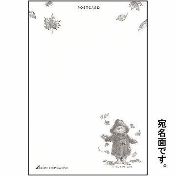 パディントン　ポストカード（落ち葉）の画像