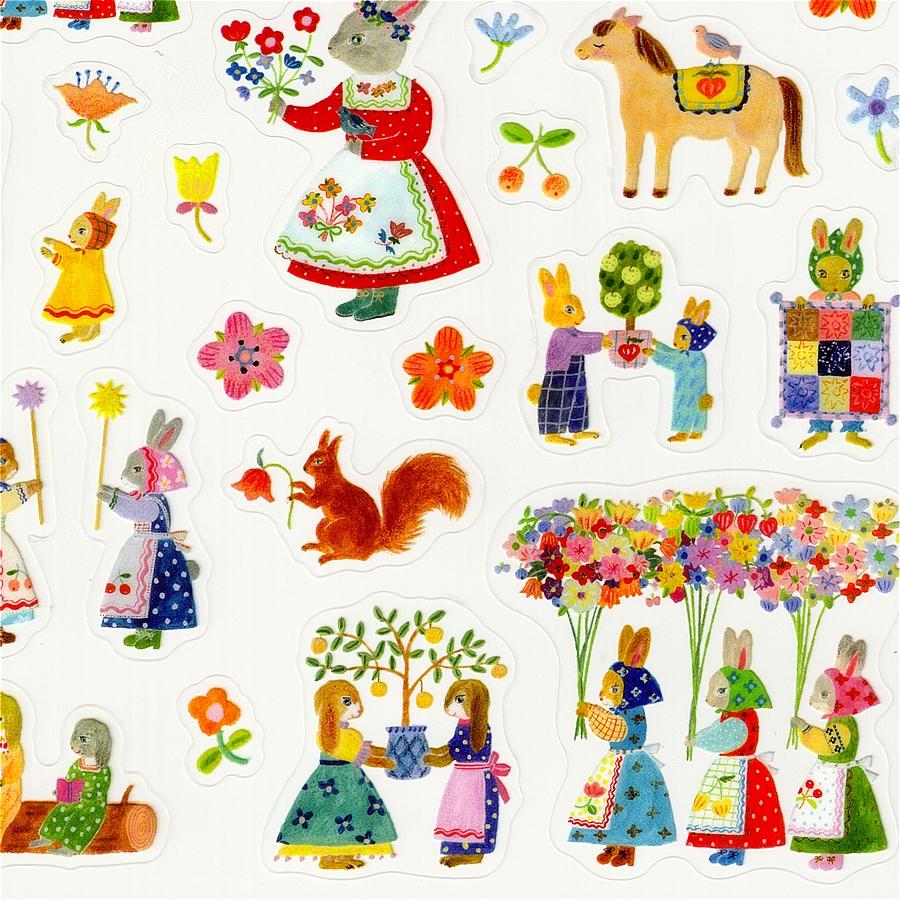 Aiko Fukawa　シール（Rabbit garden）の画像