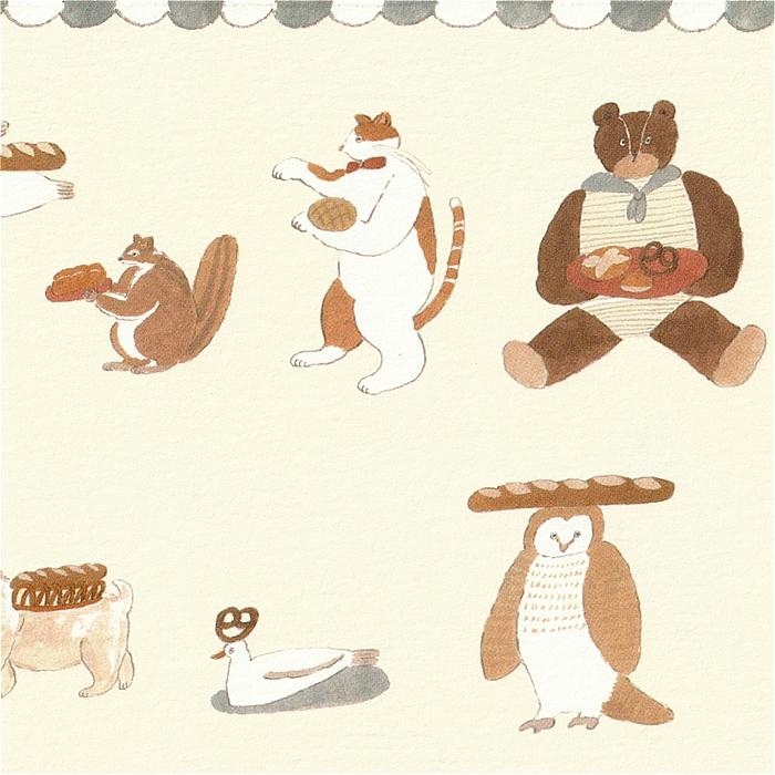 トビマツ ショウイチロウ　ポストカード（人気パン屋の行列）の画像