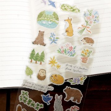 エヌビー社　シール　デコタイム（森の動物）の画像