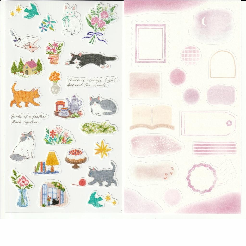 エヌビー社　シール　デコタイム（ねこ）の画像