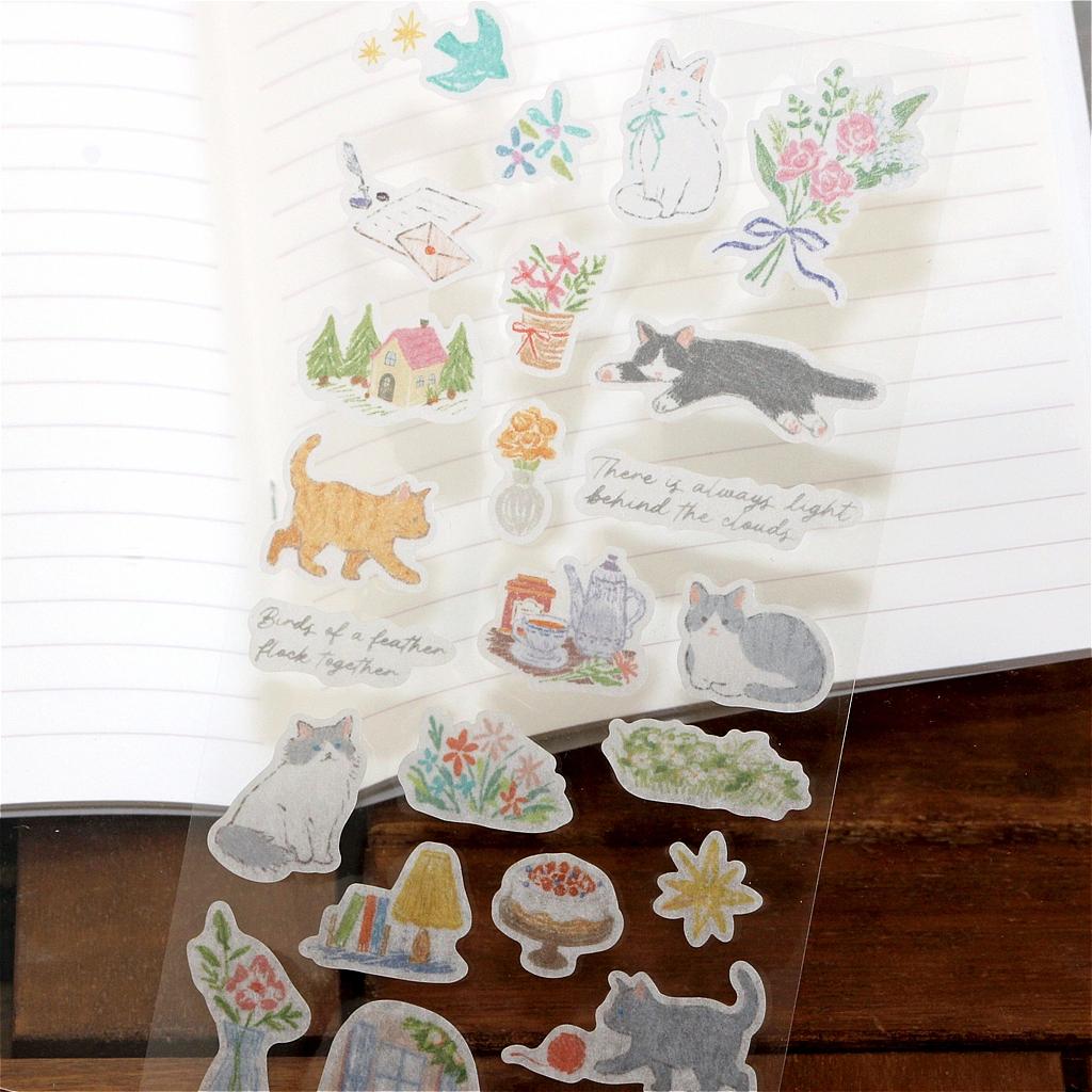 エヌビー社　シール　デコタイム（ねこ）の画像