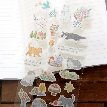 エヌビー社　シール　デコタイム（ねこ）の画像