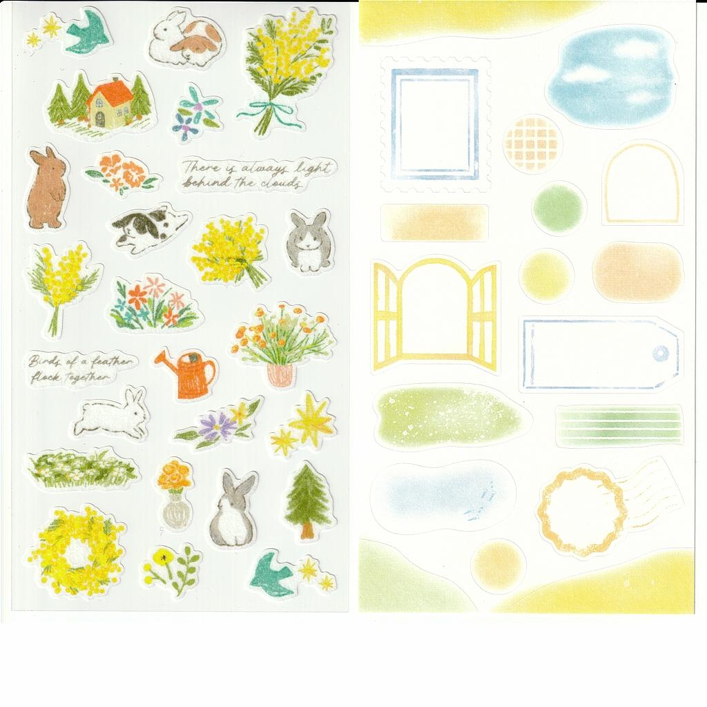エヌビー社　シール　デコタイム（うさぎ）の画像