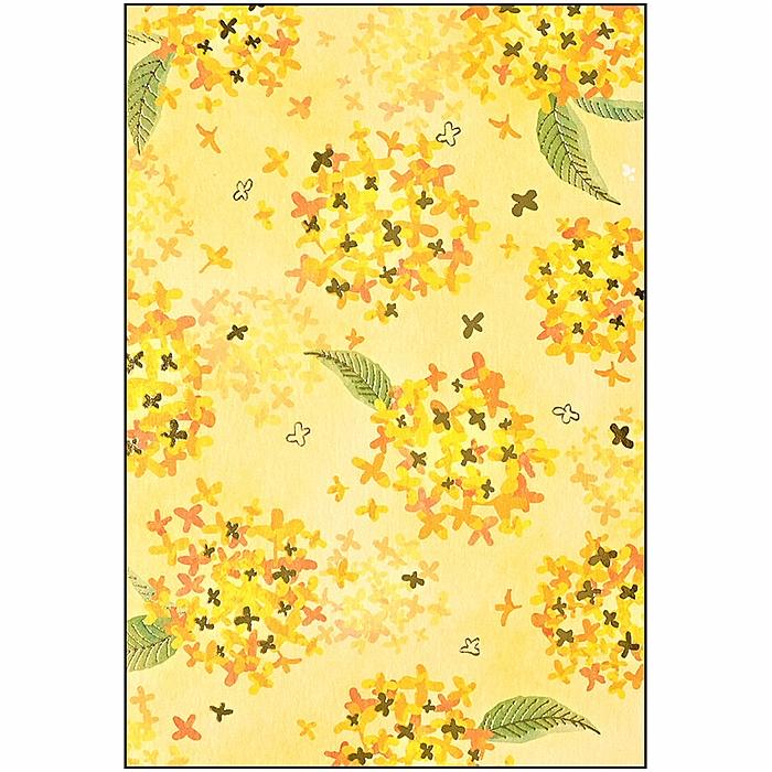 箔 ポストカード（金木犀の花）の画像