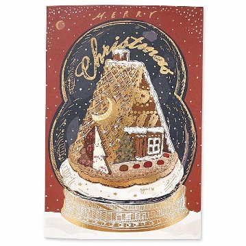いのうえ彩　クリスマスポストカード（スノードーム）の画像