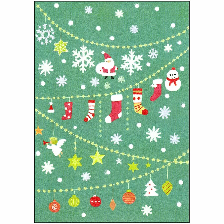 ひらいみも ポストカード（クリスマスガーランド）の画像