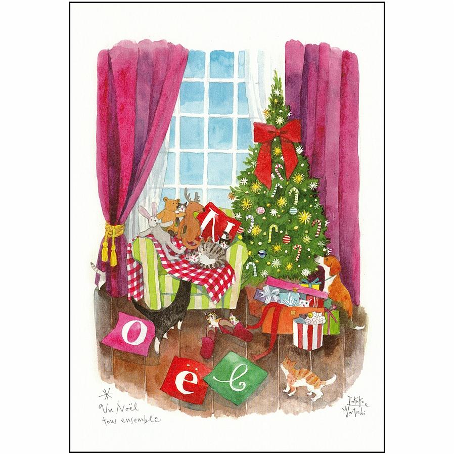 三好貴子 ポストカード（みんな一緒に過ごすクリスマス）の画像