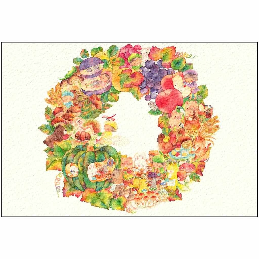 こばやしあや ポストカード（いただきます）の画像