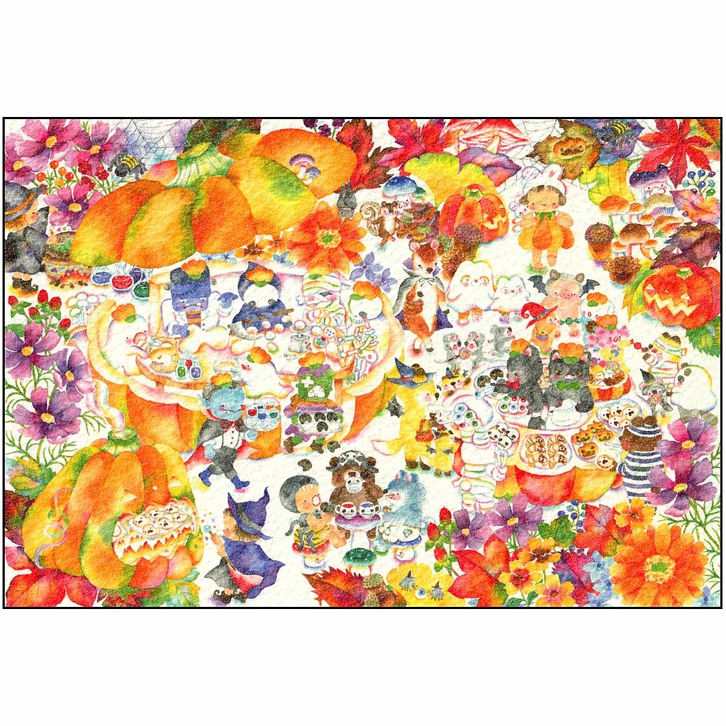 こばやしあや ポストカード（ハロウィンベーカリー）の画像