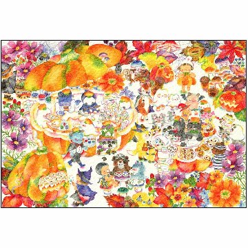 こばやしあや ポストカード（ハロウィンベーカリー）の画像