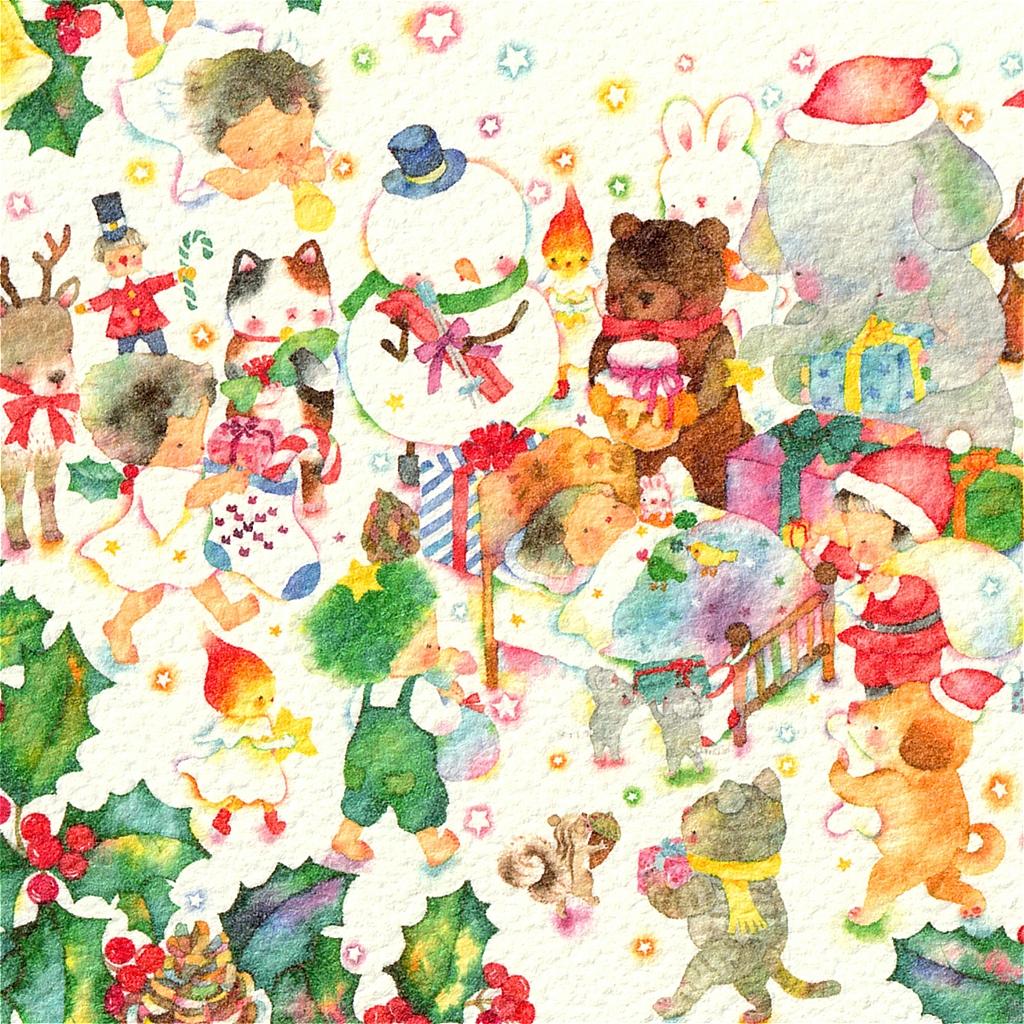 こばやしあや ポストカード（夢見るクリスマス）の画像
