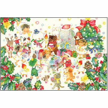 こばやしあや ポストカード（夢見るクリスマス）の画像