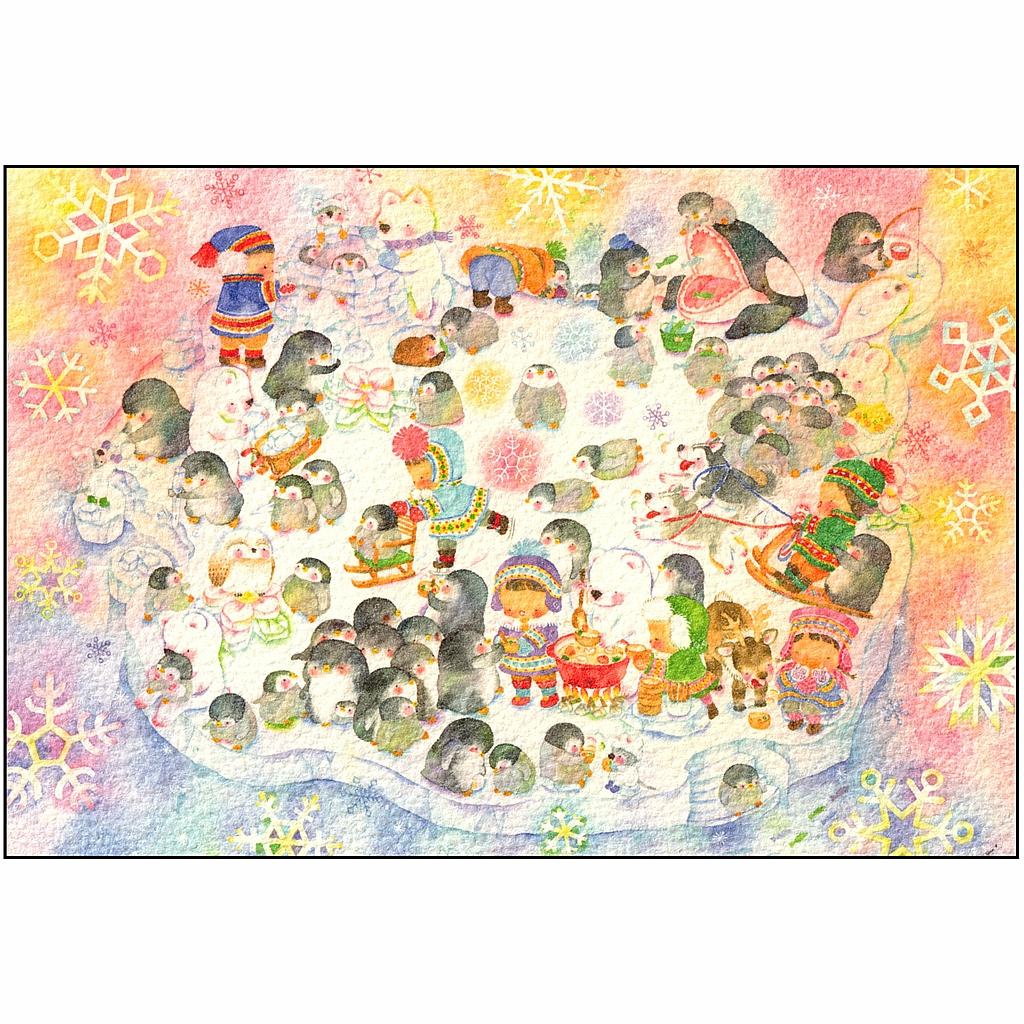 こばやしあや ポストカード（オーロラにつつまれて）の画像