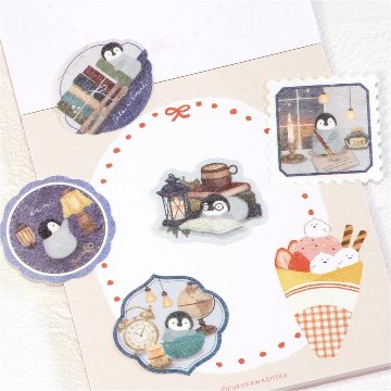 エヌビー社　フレークシール　まったり（デイ　ペンギン）の画像