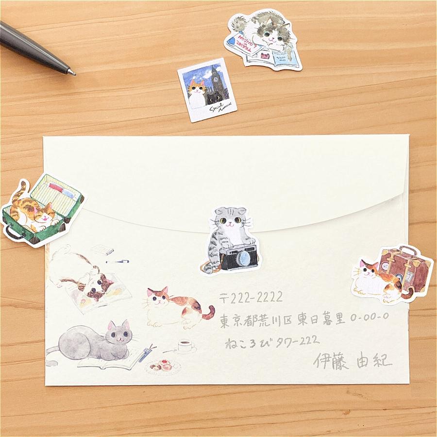 エヌビー社　フレークシール　ねころび（旅行）の画像