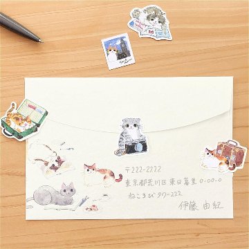 エヌビー社　フレークシール　ねころび（旅行）の画像