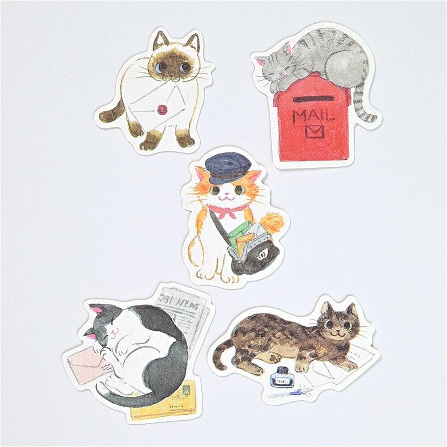 エヌビー社　フレークシール　ねころび（お手紙）の画像