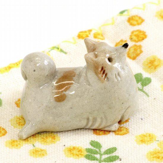 豆屋　箸置き（ポメラニアン　オレンジ＆ホワイト）の画像