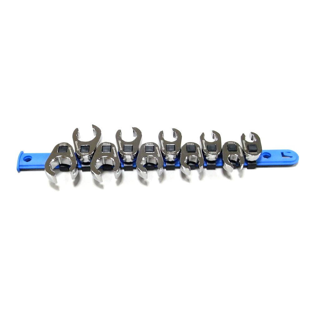 クローフットレンチセット　差込角９．５　メトリックサイズ　１０ピースセットの画像