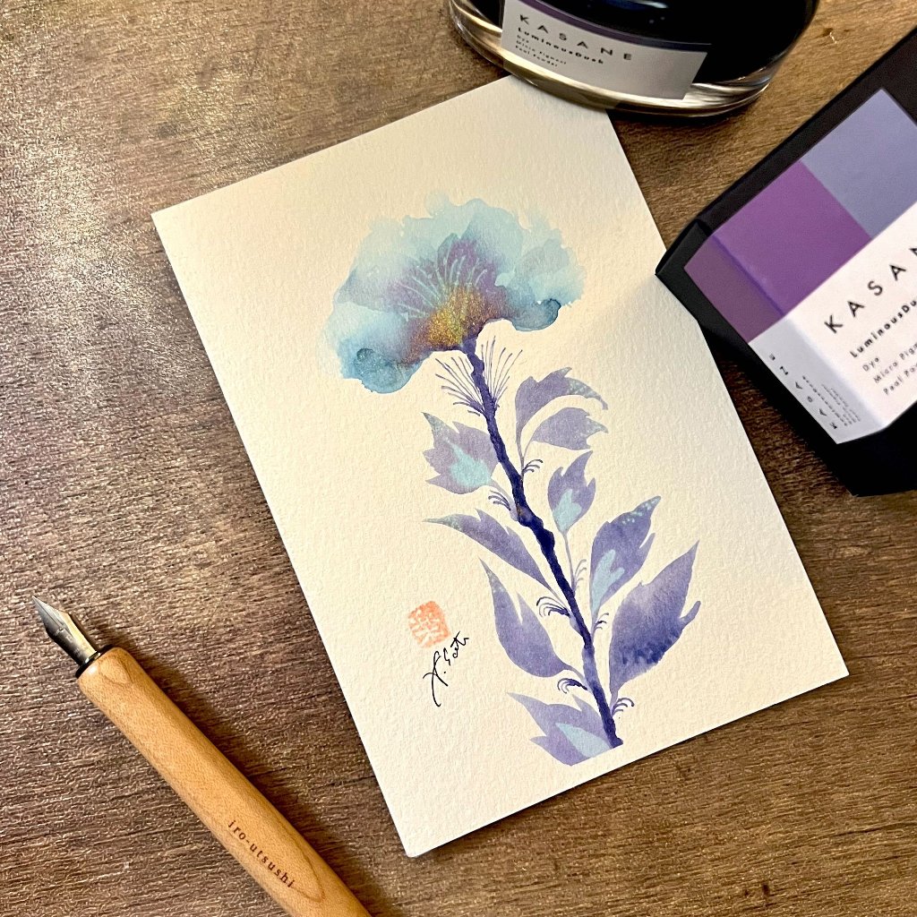 KASANE 作例原画「暮れに咲く花」の画像