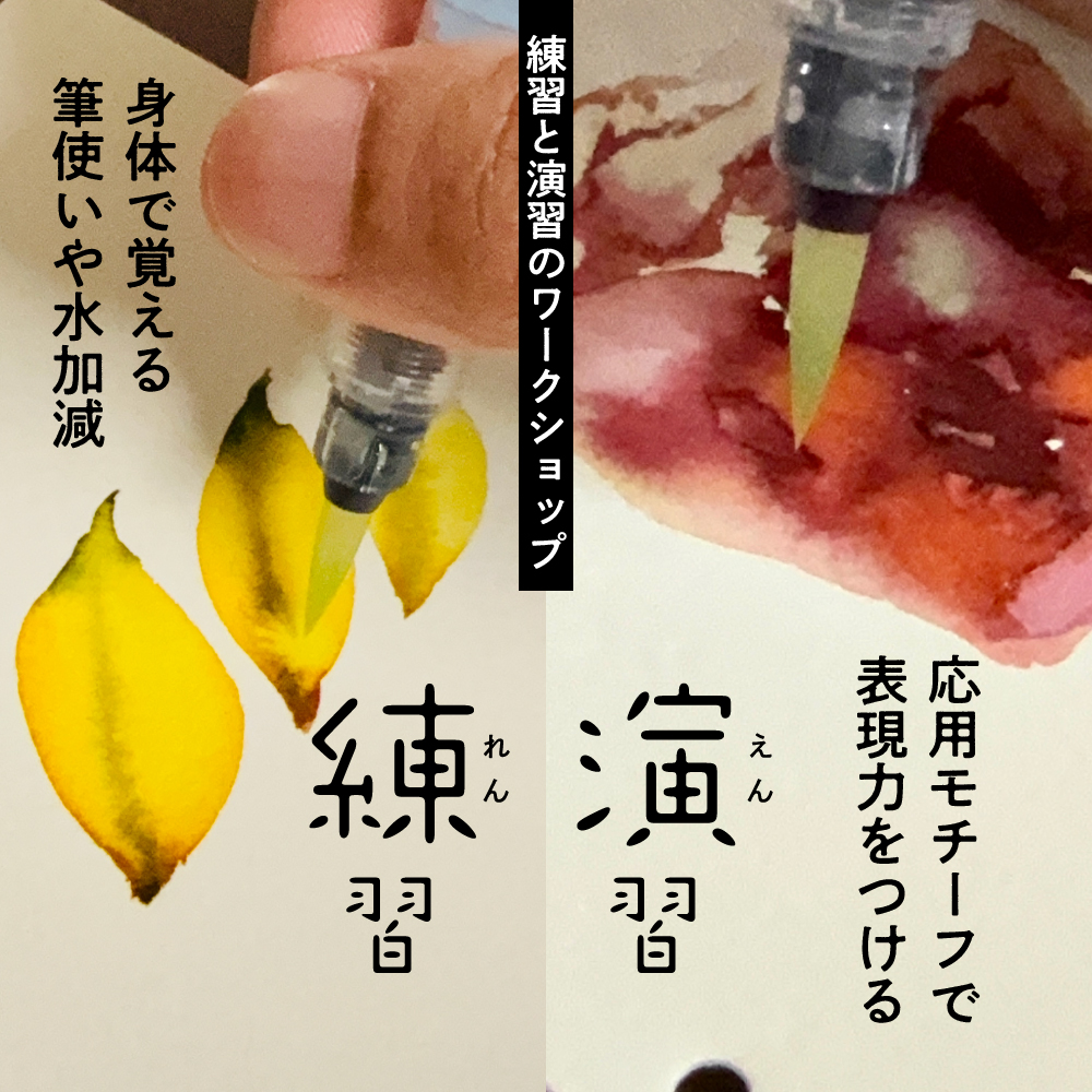 【Workshop】インク水彩の練と演 〜隙間に描いて上手くなる〜の画像