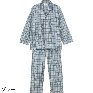 【紳士】ワンタッチテープ+腰開きキルトパジャマの画像