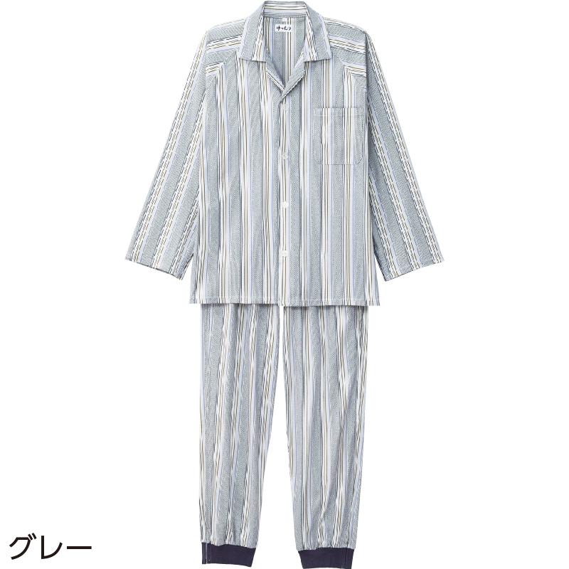 【紳士】ワンタッチテープ+フルオープン パジャマの画像