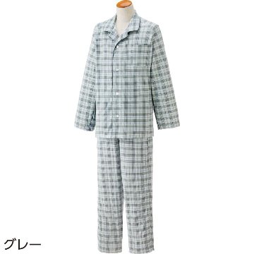 【紳士】ワンタッチテープ+フルオープン パジャマの画像
