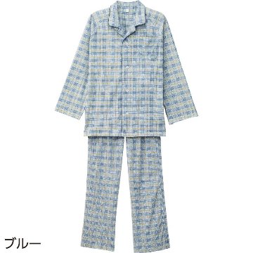 【紳士】ワンタッチテープ+フルオープン パジャマの画像