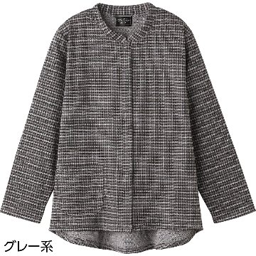 【婦人】スナップボタン前開きTシャツの画像