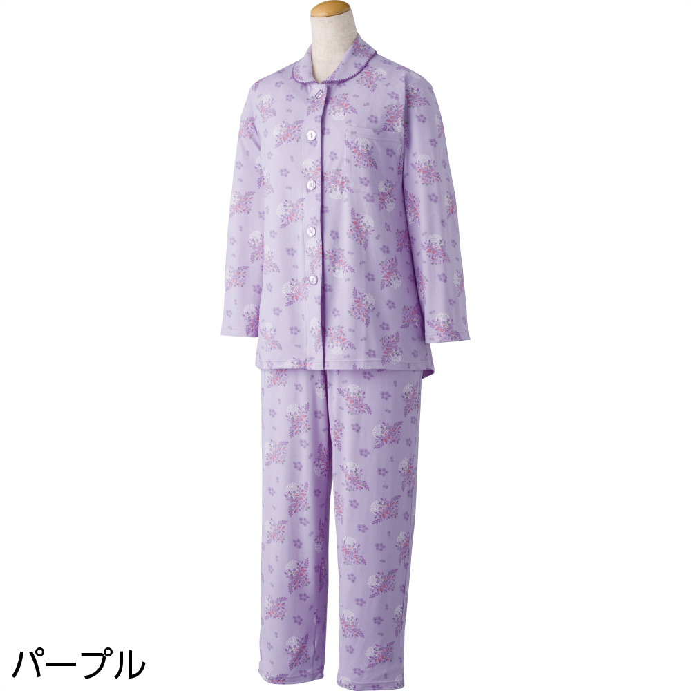 【婦人】ワンタッチのびのびストレッチパジャマの画像
