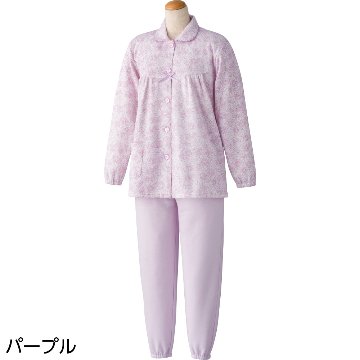 【婦人】大きめボタン裏起毛お部屋着調パジャマの画像